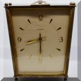 D21. Semca brass clock. 6.25”h x 5.5”w - $36 